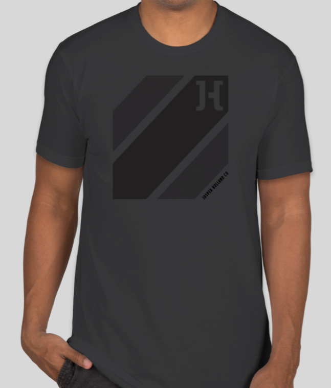 Jasper Holland Co - Black Box Design Mens T-shirt (Heavy Metal Gray)