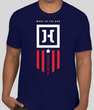 Load image into Gallery viewer, Jasper Holland Co - Patriot Design Mens T-shirt (Navy)