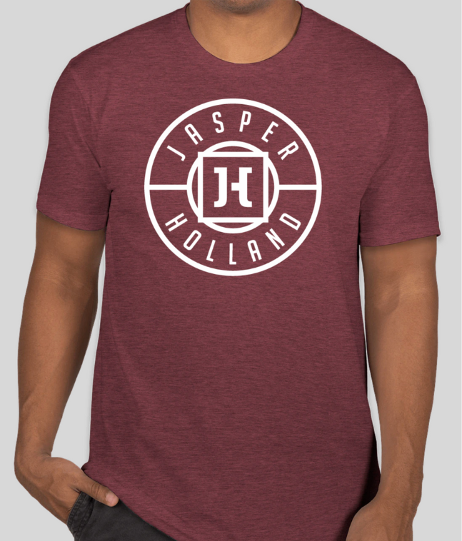 Jasper Holland Co - Seal Design Mens T-shirt (Heather Maroon)