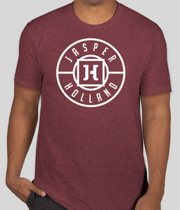 Jasper Holland Co - Seal Design Mens T-shirt (Heather Maroon)