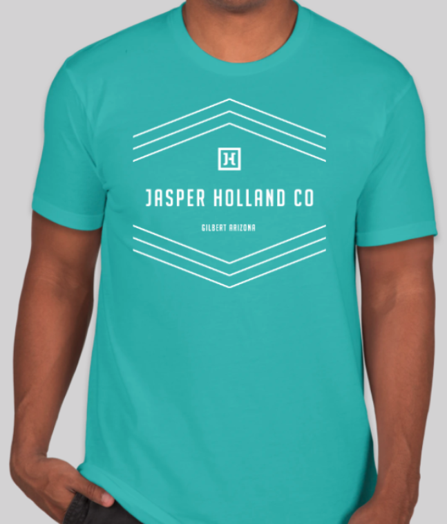 Jasper Holland Co - Stripes Design Mens T-shirt (Tahiti Blue)