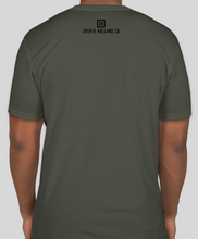 Load image into Gallery viewer, Jasper Holland Co - Grid Design Mens T-shirt (Army Green)