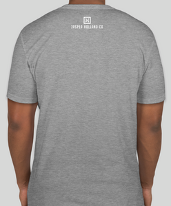 Jasper Holland Co - Square Logo Design Mens T-shirt (Heather Gray)